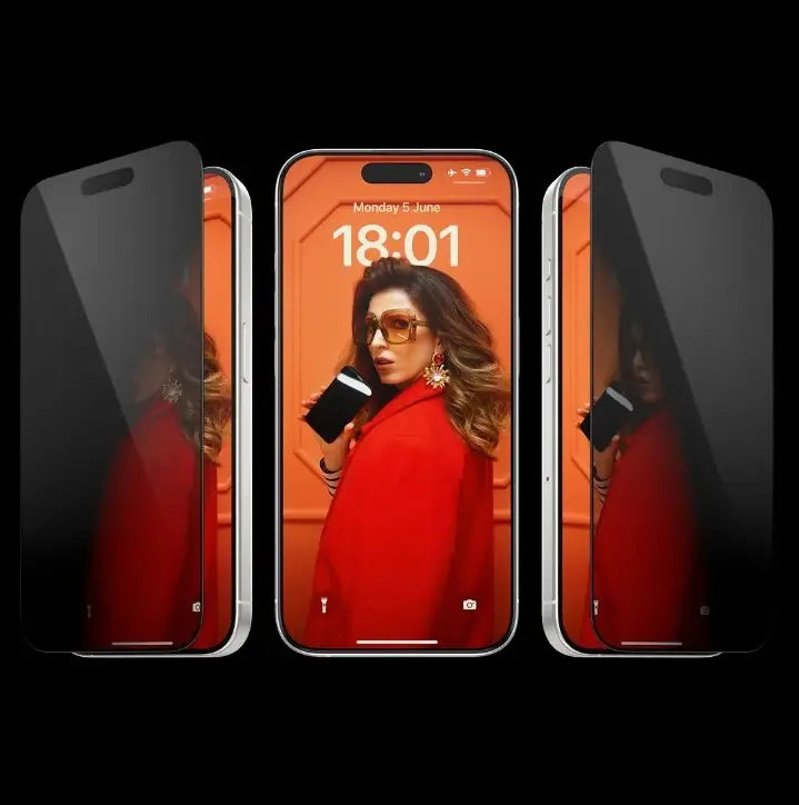 5er Pack Anti-Spy Panzerglas – Sichtschutz & Schutzfolie für iPhone
