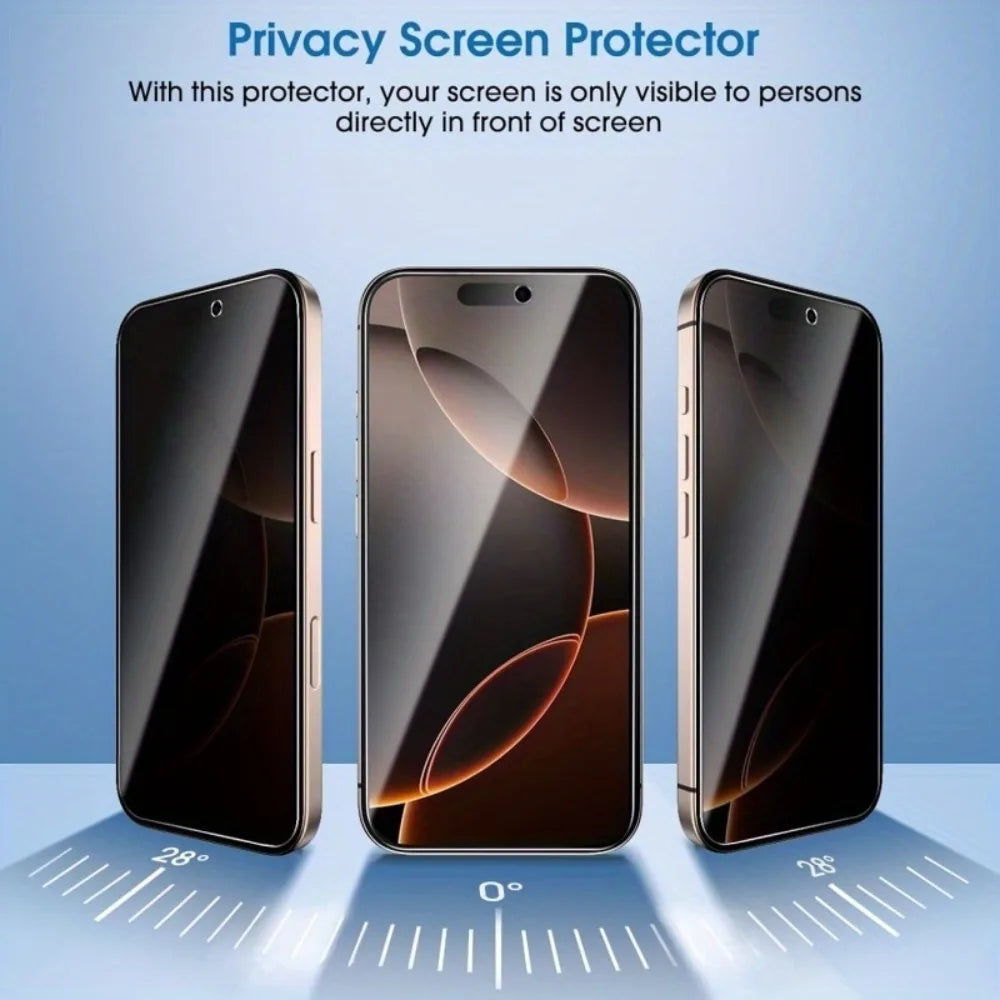 5er Pack Anti-Spy Panzerglas – Sichtschutz & Schutzfolie für iPhone